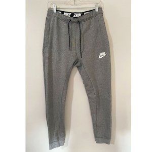 Grey Nike Jogger Sweatpants Logo Waistband